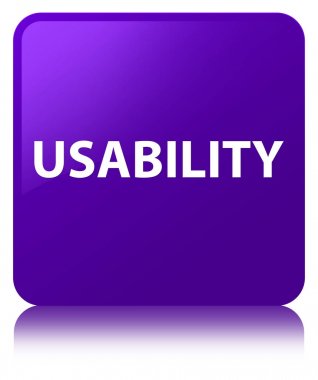 Kullanılabilirlik mor kare düğme