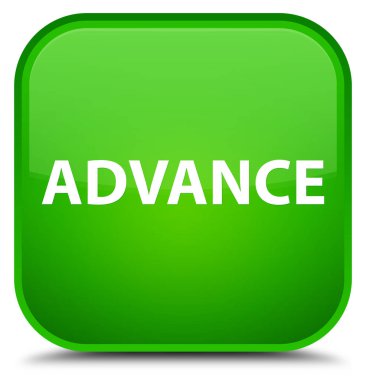 Önceden özel yeşil kare düğme