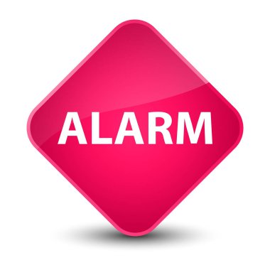Alarm zarif pembe elmas düğmesi
