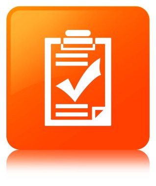 Denetim listesi simgesi turuncu kare düğme