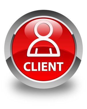 İstemci (üye simgesi) parlak kırmızı yuvarlak düğme