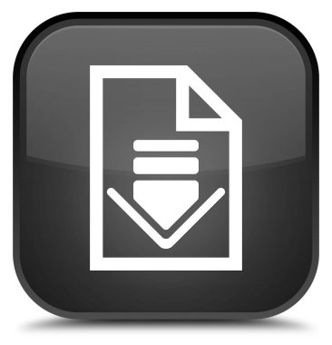 Belge simgesi özel siyah kare düğme download