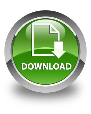 (Belge simgesi) parlak yumuşak yeşil yuvarlak düğme download
