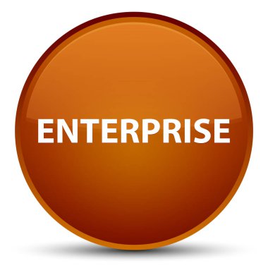 Kurumsal özel kahverengi yuvarlak düğmesi