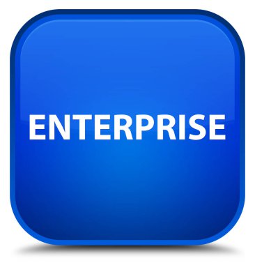 Kurumsal özel mavi kare düğme