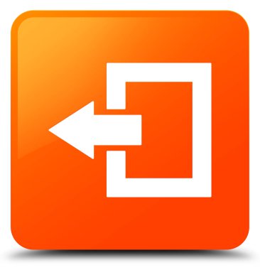 Oturum kapatma simgesi turuncu kare düğme