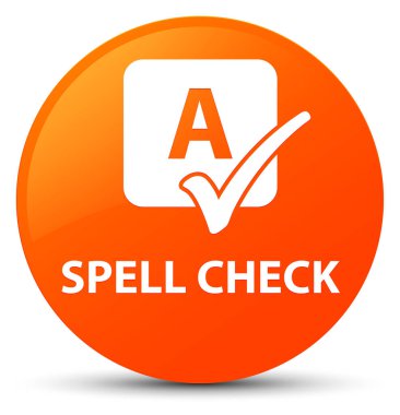 Yazım denetimi düğmesini turuncu