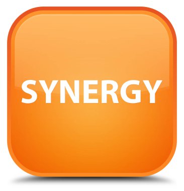 Sinerji özel turuncu kare düğme