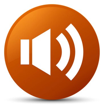 Ses ayarı simgesi kahverengi yuvarlak düğmesi