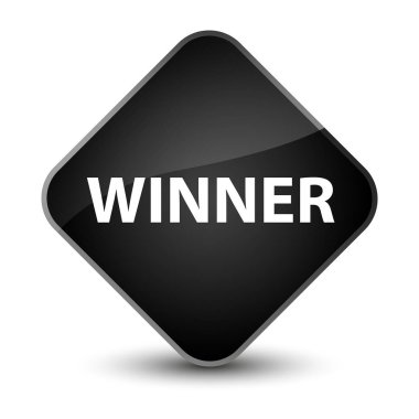 Kazanan zarif siyah elmas düğmesi