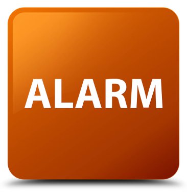 Alarm kahverengi kare düğmesi