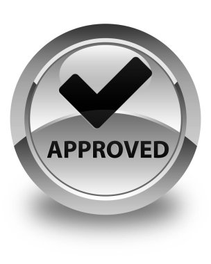 Onaylı (simge doğrulama) düğmesini beyaz parlak