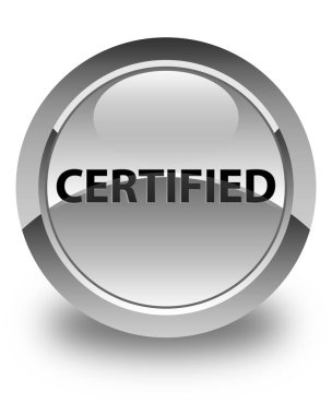 Parlak beyaz yuvarlak düğme sertifikalı