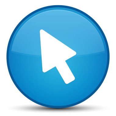 İmleç simgesi özel mavi mavi yuvarlak düğmesi