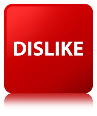 Kırmızı kare düğme sevmemek