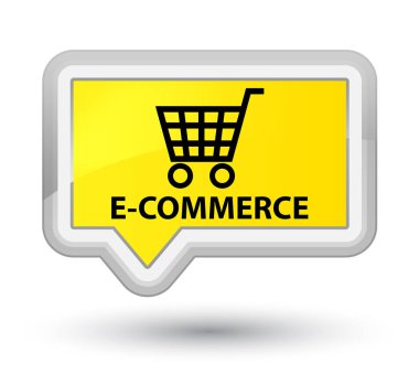 E-ticaret baş sarı banner buton