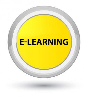 E-öğrenme Başbakan sarı yuvarlak düğmesi