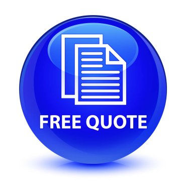 Ücretsiz fiyat teklifi camsı mavi yuvarlak düğmesi