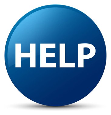 Yardım mavi yuvarlak düğmesi