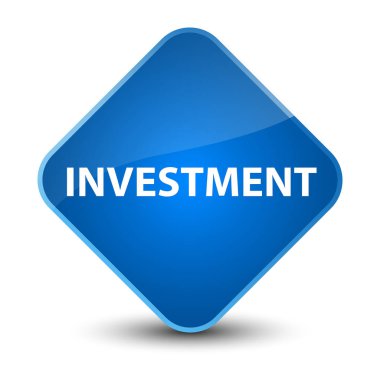 Yatırım zarif mavi elmas düğmesi