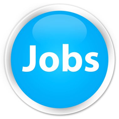 İşleri sigorta primi camgöbeği mavi yuvarlak düğmesi