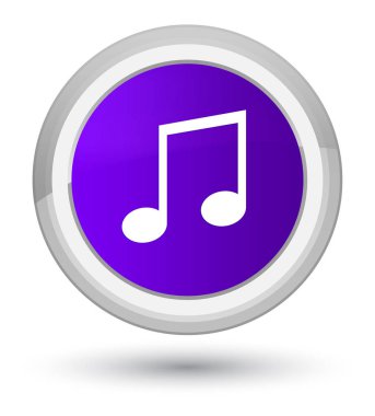 Müzik simgesini Ana mor yuvarlak düğmesi