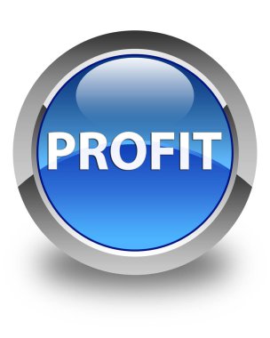 Kar parlak mavi yuvarlak düğme