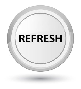 Yenile baş beyaz yuvarlak düğmesi