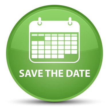 Tarihi özel yumuşak yeşil yuvarlak Kaydet düğmesi