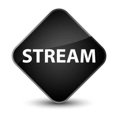 Akış zarif siyah elmas düğmesi