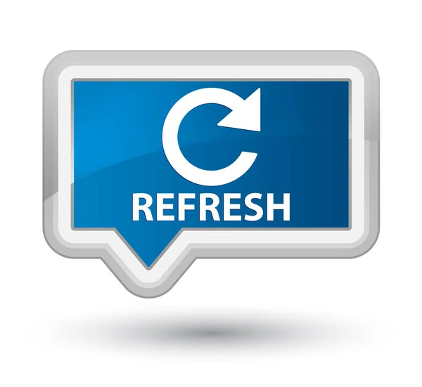 Refresh (rotate arrow icon) prime blue banner button