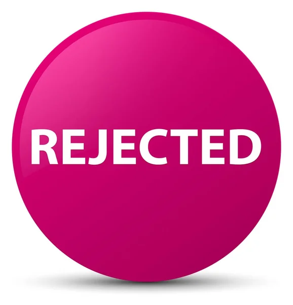 Botón redondo rosa rechazado — Foto de Stock
