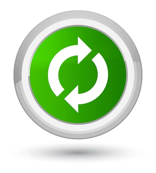 Update icon prime green round button — Stock Photo, Image