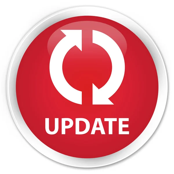 Update premium red round button — Stock Photo, Image