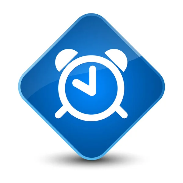 Reloj despertador icono elegante botón de diamante azul — Foto de Stock