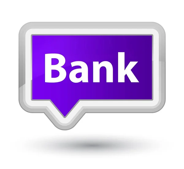 Bank prime lila banner-knapp — Stockfoto