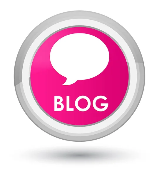 Blog (conversation icon) prime pink round button