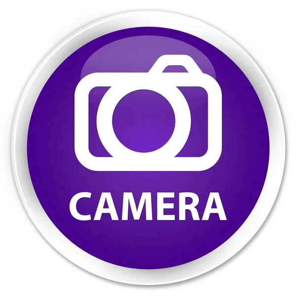 Kamera prémium lila kerek gomb — Stock Fotó