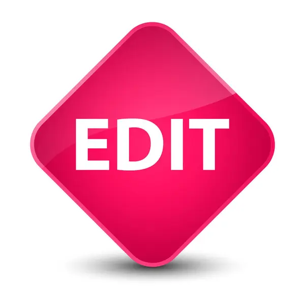 Editar elegante botón de diamante rosa — Foto de Stock