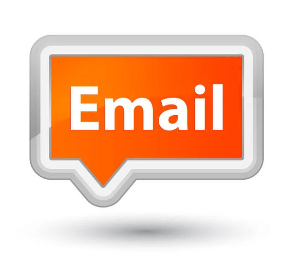 Tlačítko e-mailu prvotní oranžový nápis — Stock fotografie