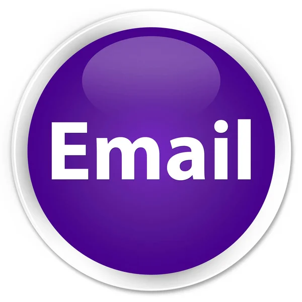 Email premium viola pulsante rotondo — Foto Stock