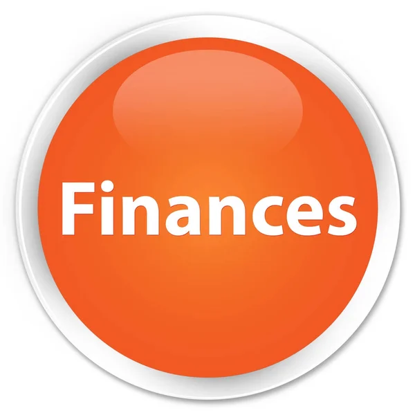 Finanserna premium orange runda knappen — Stockfoto