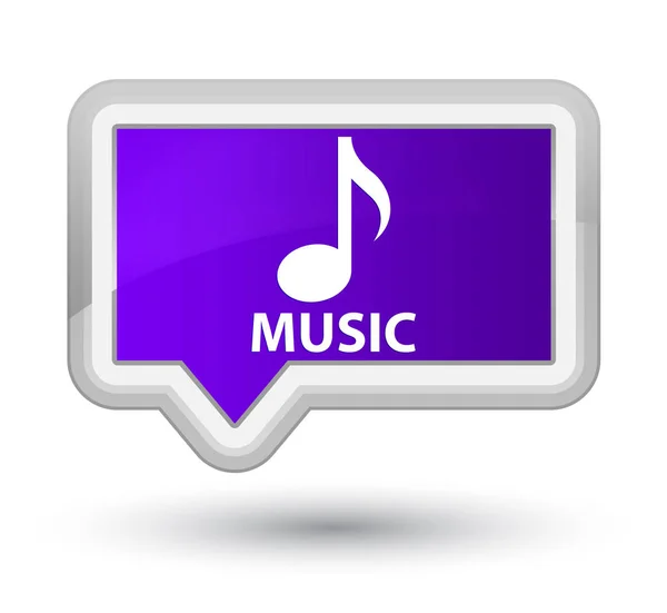 音乐精华紫色横幅按钮 — 图库照片
