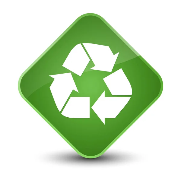 Recycling-Symbol elegante weiche grüne Diamant-Taste — Stockfoto