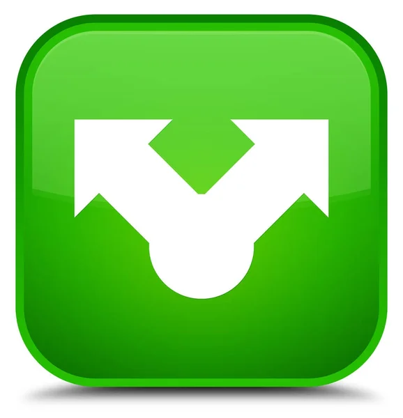 Share icon special green square button — Stock Photo, Image