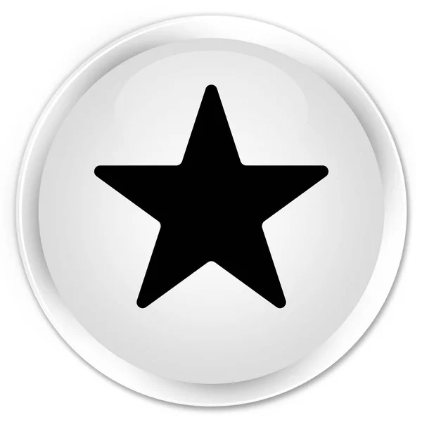 Star icon premium white round button — Stock Photo, Image