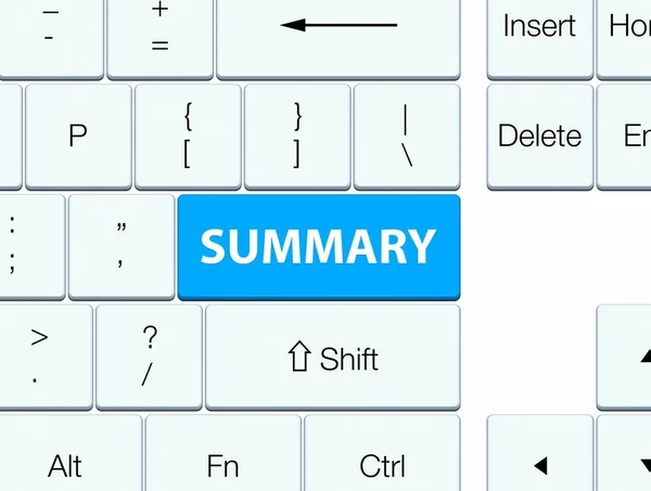 Resumen botón teclado azul cian — Foto de Stock