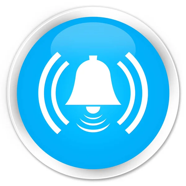 Alarm ikonen premium cyan blå runda knappen — Stockfoto