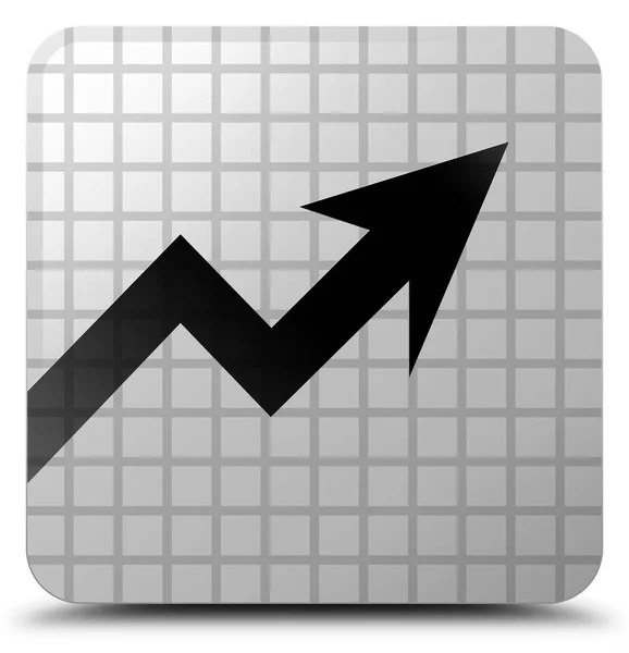 Піктограма бізнес-графіку біла квадратна кнопка — стокове фото