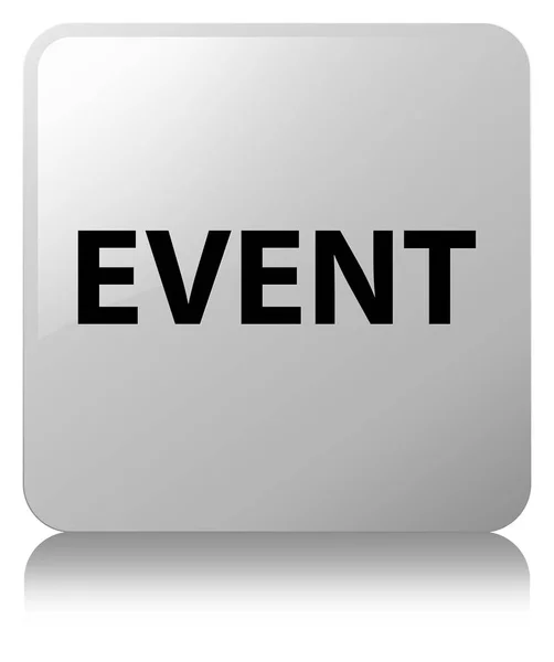 Event white square button — Stock Photo, Image